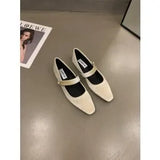 Retro With Skirt Velvet Mary Jane Women's Shoes Spring 2025 New Evening Wind Gentle Low Heel Single