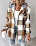 Leisure Explosion Lady Big Lattice Lady Jacket Lattice Autumn Winter