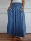 New Explosion Of Women's Fashion Casual To Hit The Broad Legs Tight Waist Bandwidth
