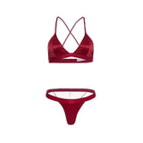 Summer Sexy Ultra-thin Bra Set French Silk Bralette Unlined 3/4 Cup Women Underwear Simple Comfortable Push Up