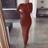 Dress Black Long Sleeve Plus Size Clothing Autumn Winter Fashion Twist Knitted Jumper Sweater Dresses For Women Casual