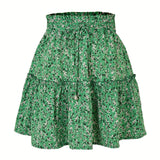 Floral Print Short Skirts Women 2022 New Fashion Casual Plus Size High Waist Skirt Female Boho Beach Sexy Mini
