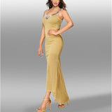 Ebay Fashionable Dress With Sexy Suspenders, Sequined Dress, Long Dress-Outfit