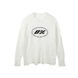 Y2k Aesthetics Hole Pullover Japanese Harajuku Hollow Out Sweater Fairy Grunge Ripped Jumpers Oversize Broken Knit