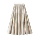 Hundred Folded Skirt Women Autumn And Winter Loose High Waist Thin Shaded A Word Umbrella Skirt Long Swing