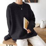 Winter Oversized Sweater Women 2020 Elegant Knitted Basic Pullovers O Neck Loose Soft Female Cashmere