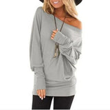 long-sleeved T-shirt autumn new solid color