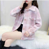 Mink Like Coat 2021 New Korean Women's Top Small Autumn And Winter Foreign Style Short