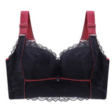Wireless Bras for Women Plus Size Sexy Lingerie Push Up Underwear Lace Long Line Brassiere C D E