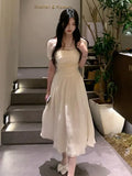 Lace Elegant Dress Women Chiffon Ruched Sweet Party Mini Dress Female Korean Fashion Puff Sleeve Slim Holiday Dress