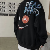 Hip Hop Sweatshirt Women Autumn Fashion Cotton Graffiti Print Hoodies Women High Street Tops Harajuku Long Sleeve Loose
