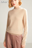 Casual Knitted Sweater Fashion Women Turtleneck Pullover Long Sleeve Jumper Full Femme Winter Clothing Tops Elegant