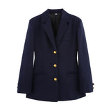 Spring New Fashion Temperament Waist Belt Thousand Bird Gait Suit Coat Women's