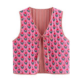 Wear 2025 Street Fashion Cotton Suit With Women's Vest Short Vest Autumn And Winter