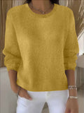 Sheintemu Autumn And Winter Long-Sleeved Solid Color Sweater New