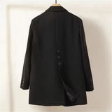 Suit Jacket Woman 2025 Spring And Autumn New Temperament Design Sense Of Small Casual Shoulder Suit