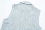 New Rough Lapel Short Textured Vest 7484246-Outfit