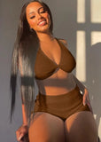 Sexy Halter Vest And Shorts Two Piece Short