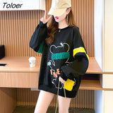 Women's Pullovers Spring Autumn Trendy Sweatshirts Korean Style Oversized Pullover Fashion Design Loose Tops Long Sleeve