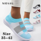 Socks Shoes Ladies Sneakers Women Walking Shoes Vulcanized Casual Basket Femme Slip-On Trianers Zapatos Mujer Plus