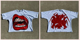 Men's T-Shirt Y2K Cotton Man Harajuku Street Hip-Hop Big Eyes Mouth Pattern Printing Super Classic-Outfit