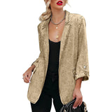 Loose Denim Cardigan Autumn And Winter New Style Suit Collar All-Match Casual Thin