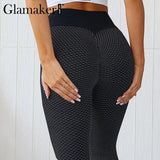 High waist spandex fitness legging Women push up sexy black exercise capri leggings Fashion sport jeggings pants