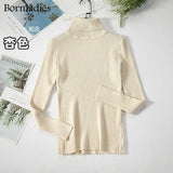 2022 Basic Turtleneck Women Sweaters Autumn Winter Tops Slim Women Pullover Knitted Sweater Jumper Soft Warm