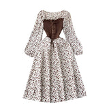 Dress With French Bumpy Dress Broken Floral Dress Color Two Pieces Of Sweet Fake Dress Long