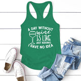 Letter Print Sleeveless T