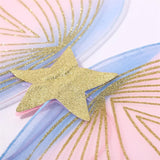 Butterfly Wing Set Sequin Star Cosplay Wings with Fairy Wand and Headband Costumes Props for Party Accessories-Outfit
