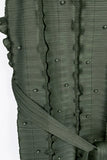 Pearl Accordion Pleated Tie Waist