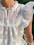 New Tiansi Shirt Thin French Design Sense Of Southern Oil European Women's Clothing Famous Wind White Women's Top