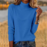 Sheintemu West Wind Long Sleeve Autumn Winter Turtleneck Sweater Women's
