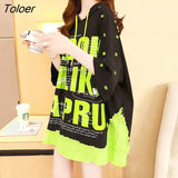 Hooded T Shirt Women Mid-length Short-sleeved T-shirt Women's Summer New All-match Loose Design Large Size Casual