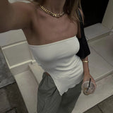 Spring And Summer Explosion Women's Clothing Irregular Open Fork Bra