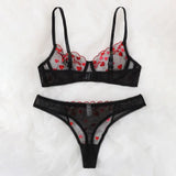 Red Sexy Lace Lingerie Sexy Bra
