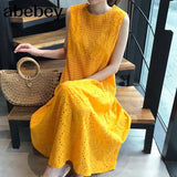 Tank Summer Female Fashion Casual Clothing Elegant French Dress Clothes Dresses for women Maxi Long Beach Sundress