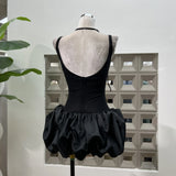 Super Nice Ball Charming Micro-Cloud Skirt With Low Breast Sexy Vest Skirt