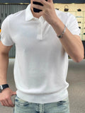 T-Shirt Men's Loose Niche Knit 2025 New Summer Personality Casual Simple