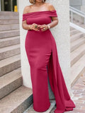 Occassional Off Shoulder Long Evening