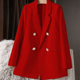 And Autumn Small Suit Jacket Women 2025 New Korean Version Of Loose Leisure Net Red Coffee-Color Suit Women's