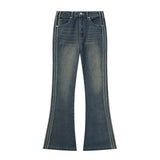 Y2k Jeans For Women High Waist Straight Baggy Clothes Korean Style Streetwear Contrasting Colors Denim Trousers