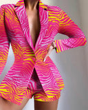 Independent Station New Fashion Fashion Suit Printed Shorts Set Girl-Outfit