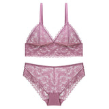 Sexy French Underwear Thin Pure Bra Without Steel Ring Triangle Cup Bra Bra Bra Small Size
