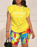 Summer Independent Station Fashion And Leisure Design Pin Digital Printing Set-Outfit