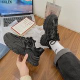Party 2022 Women Chunky Platform Sneakers Designer Thick Sole Women's Shoes Fashion Lace Up Ladies Walking Light Shoe zapatillas