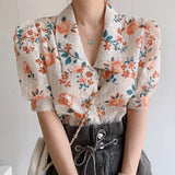 Embroidery Lace Transparent Womens Blouses Summer Tops Femme Casual Women Shirt Short Sleeve Girls Blouse Plus Size