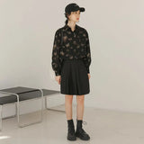 size Harajuku Women's blouses Fashion ladies shirts 2021 Spring Autumn Streetwear butterfly Print Tops Long Sleeve