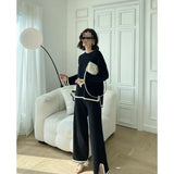 Dress Women's Summer 202 5 New Slimy Temperament Cardigan + Slings Broken Floral Dress Two
